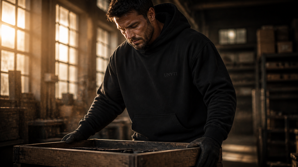 UNYTI WORKER — Hoodie oversize gris
