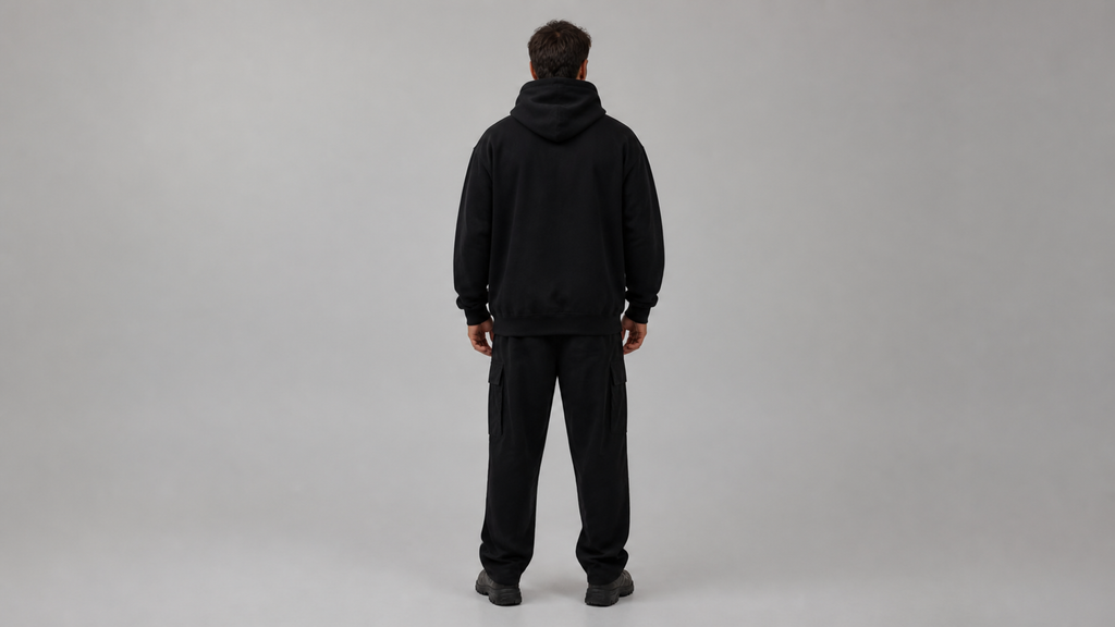 UNYTI WORKER — Hoodie oversize noir