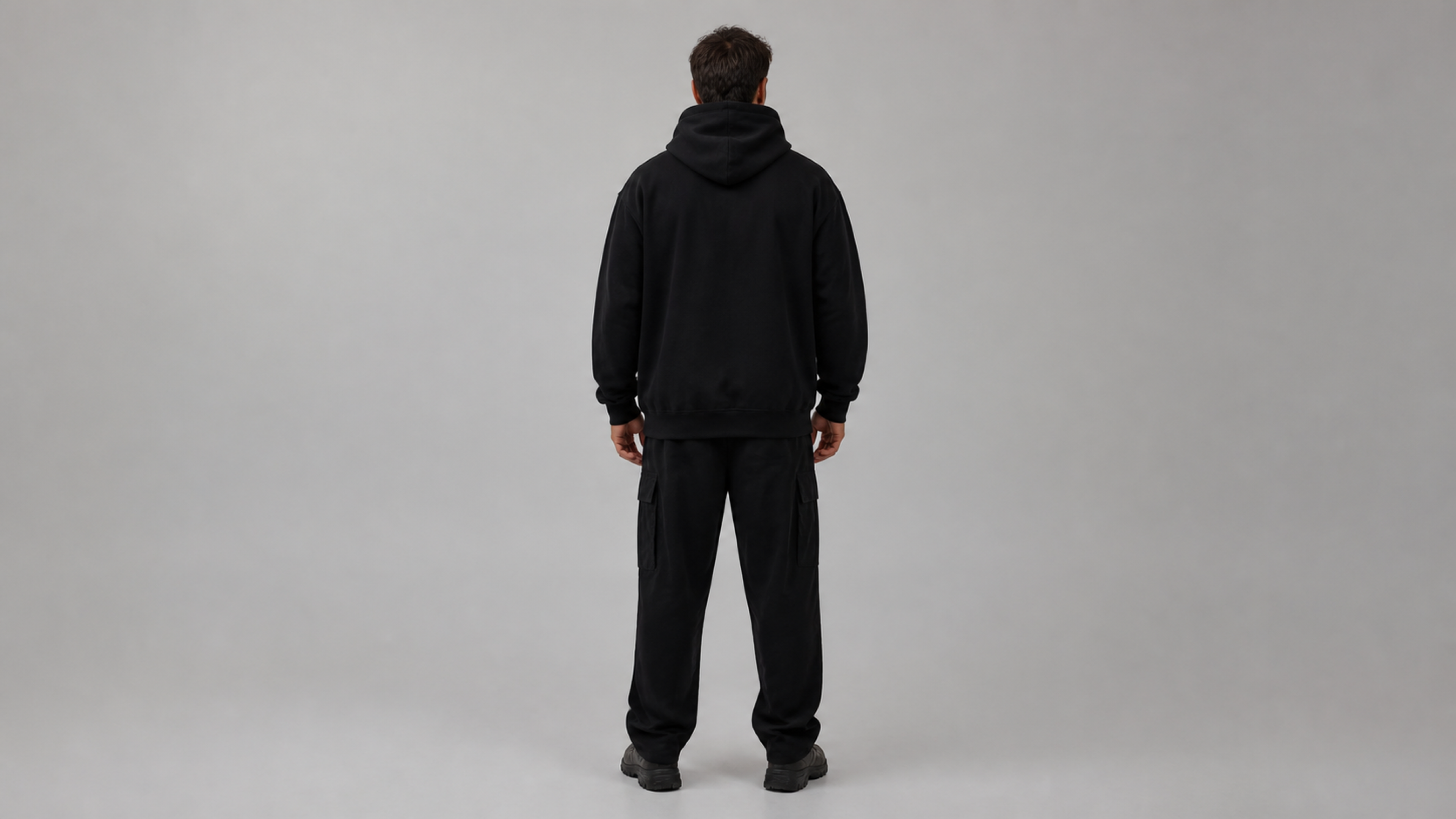 UNYTI WORKER — Hoodie oversize noir