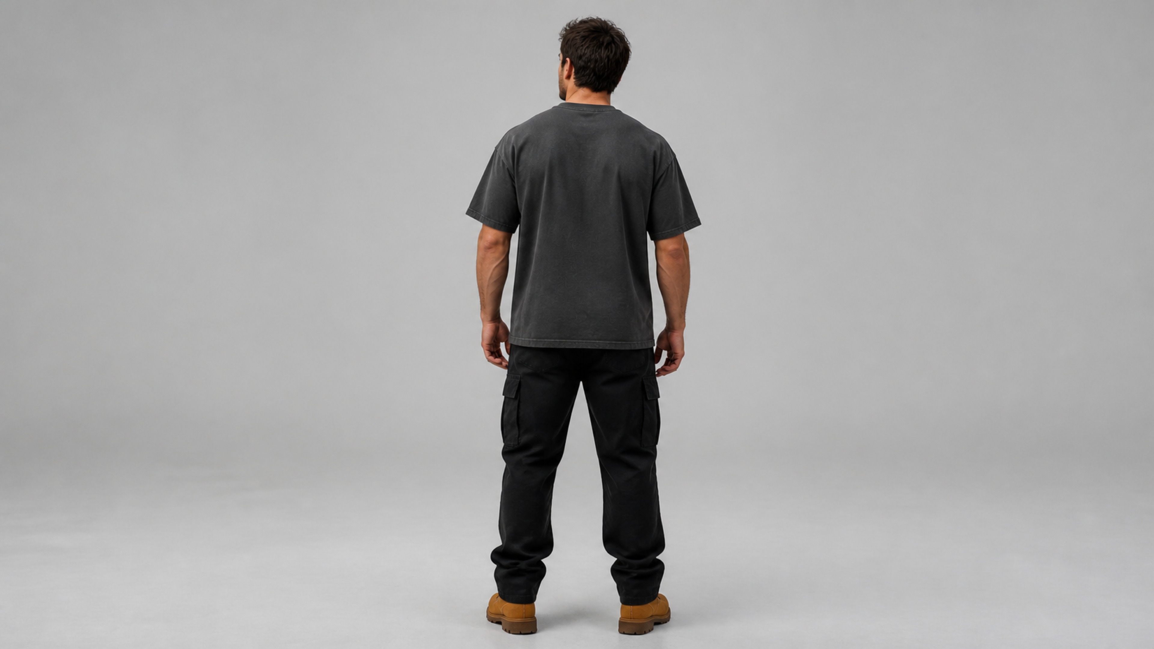 UNYTI WORKER — T-shirt oversize gris