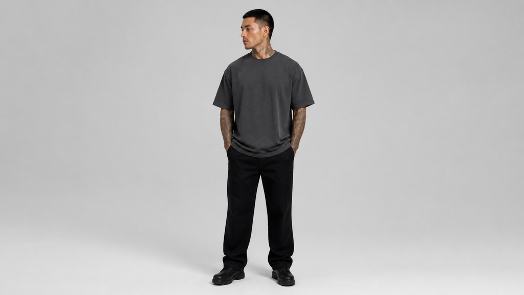 UNYTI WORKER — T-shirt oversize gris