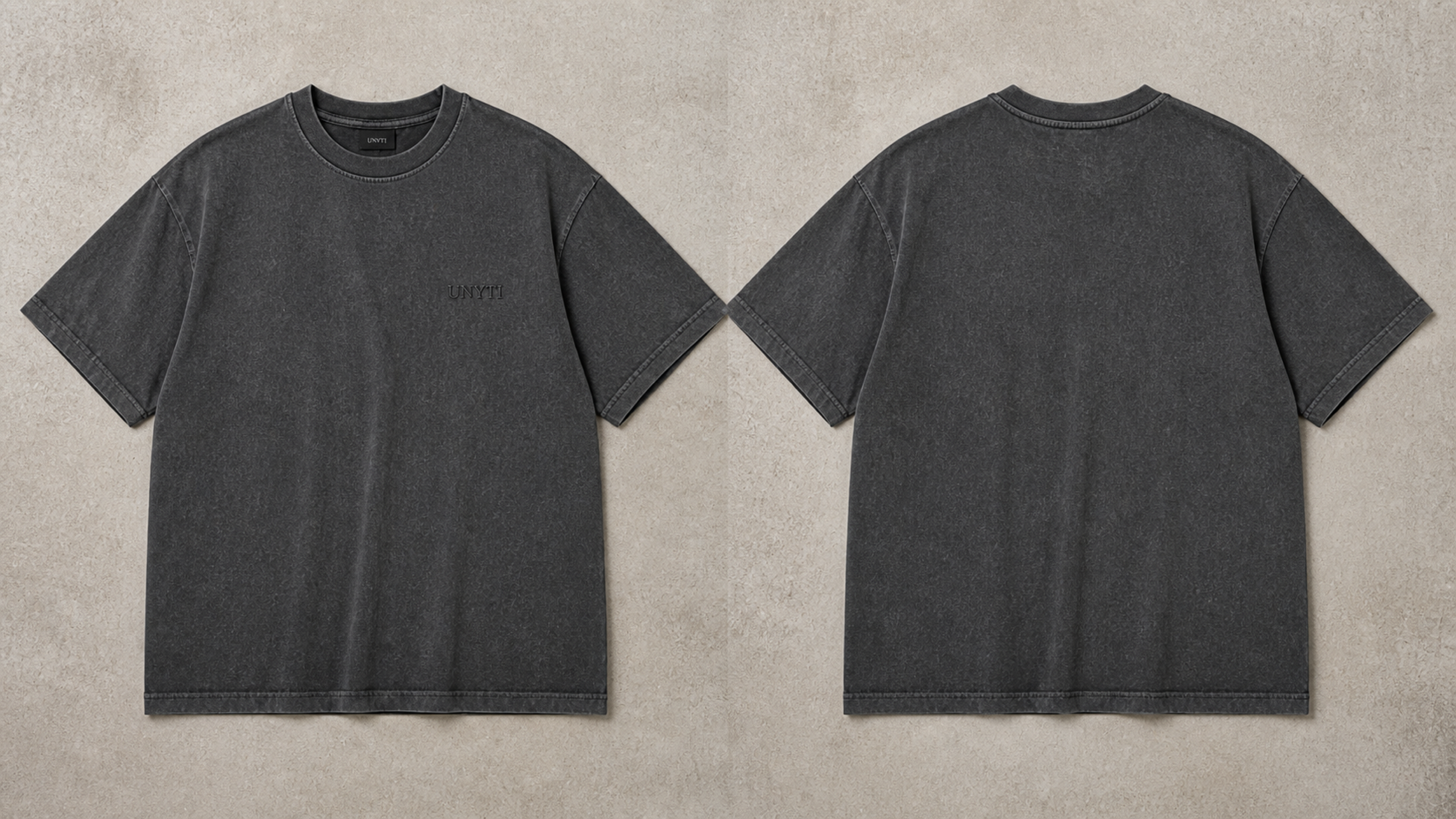 UNYTI WORKER — T-shirt oversize gris
