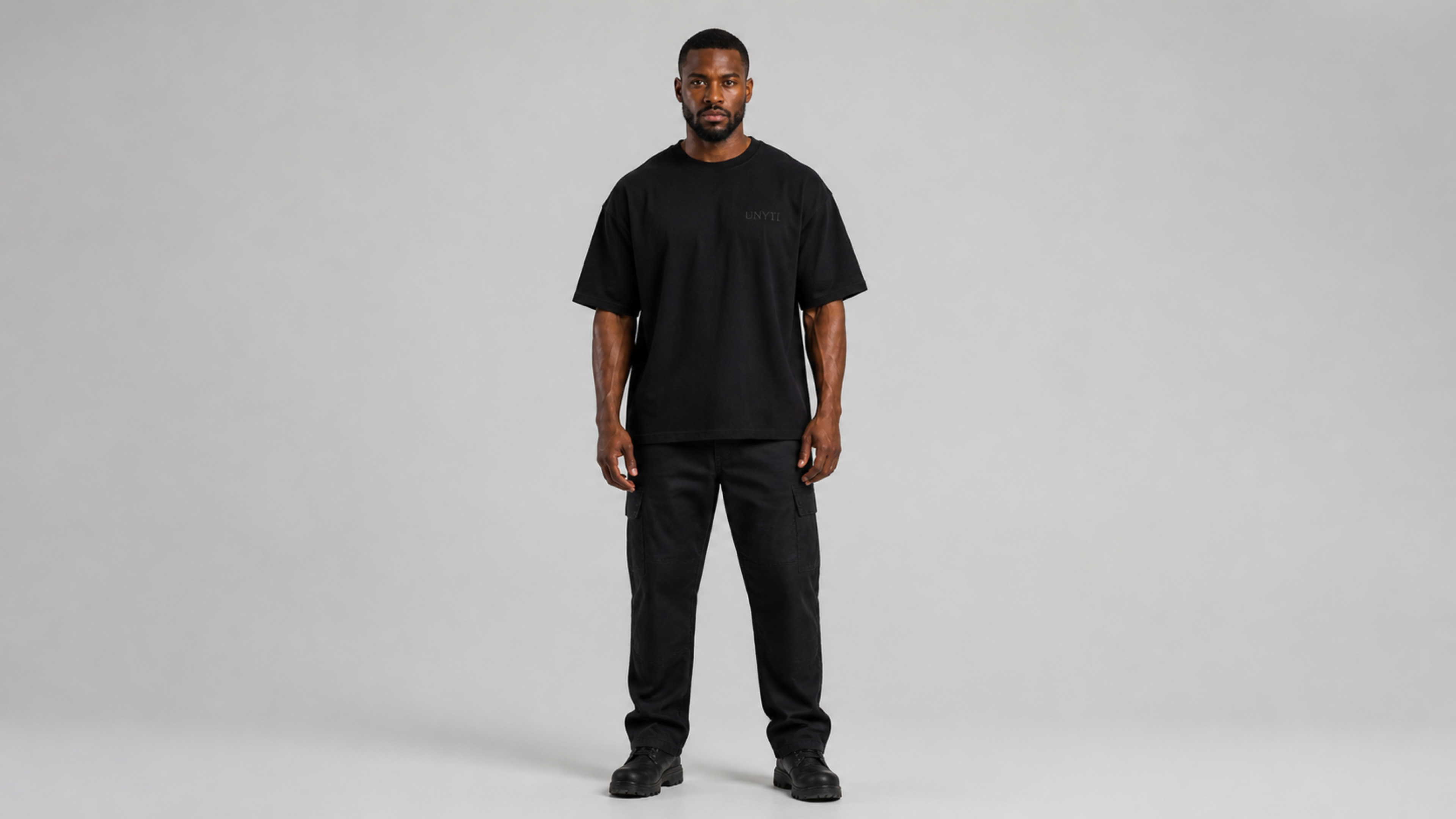 UNYTI WORKER — T-shirt oversize noir