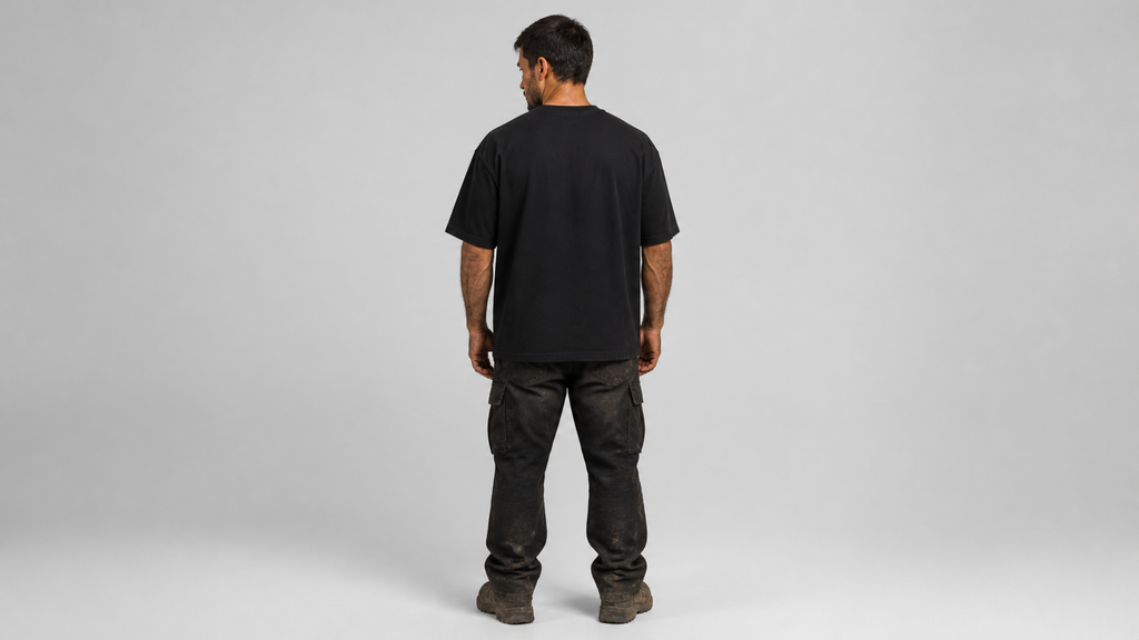 UNYTI WORKER — T-shirt oversize noir