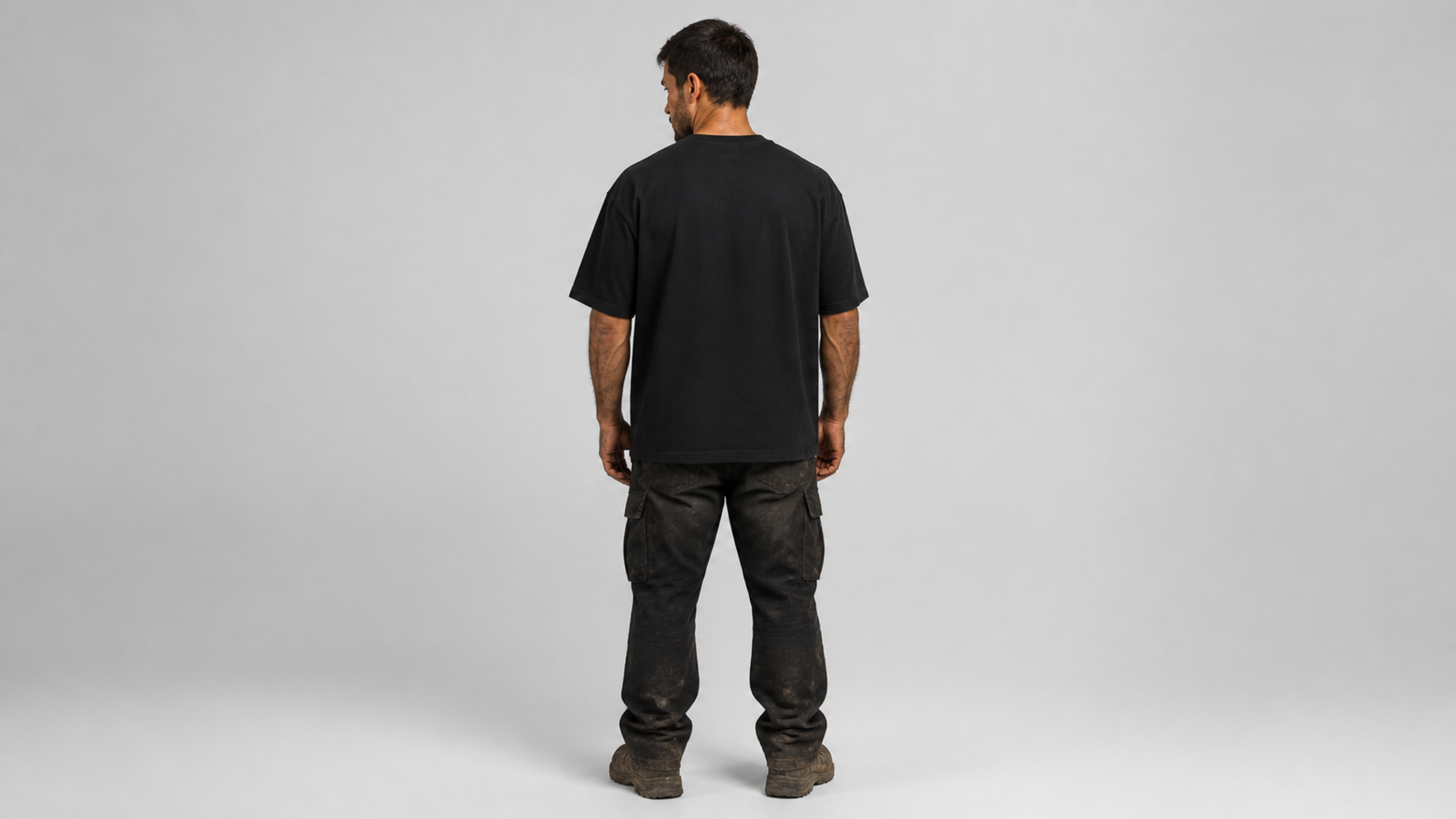 UNYTI WORKER — T-shirt oversize noir