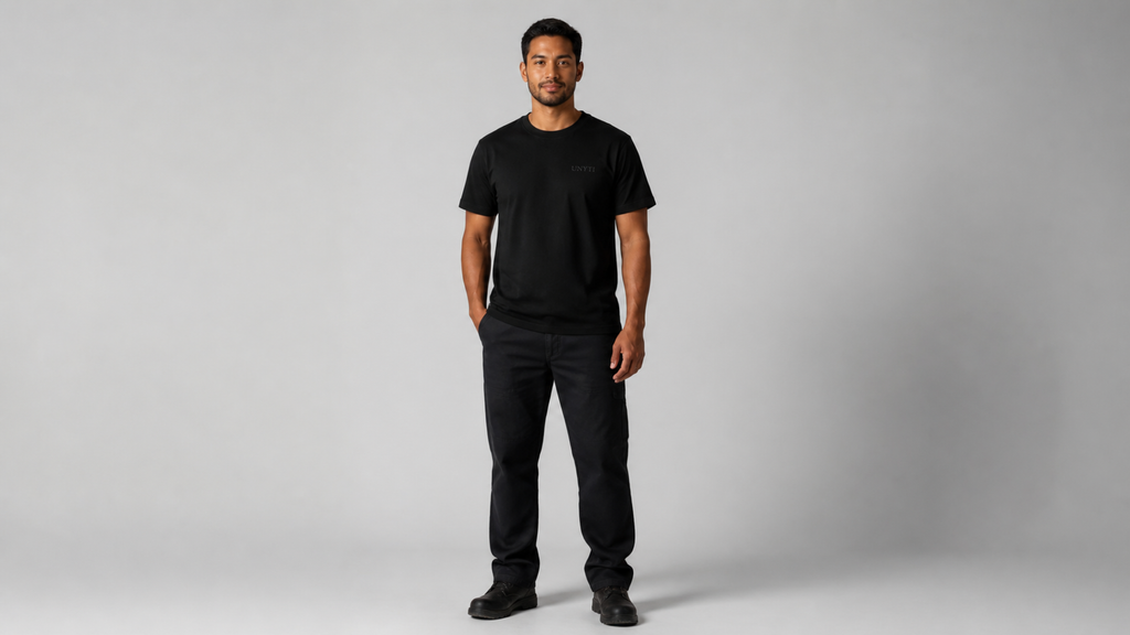 UNYTI WORKER — T-shirt régulier noir
