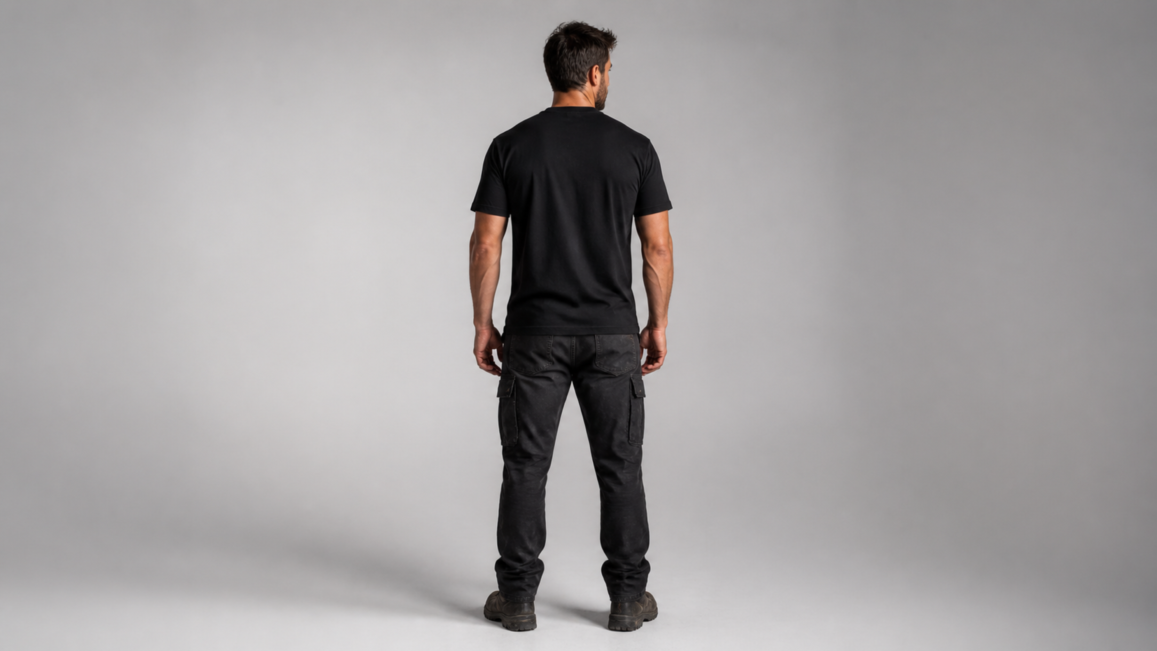UNYTI WORKER — T-shirt régulier noir