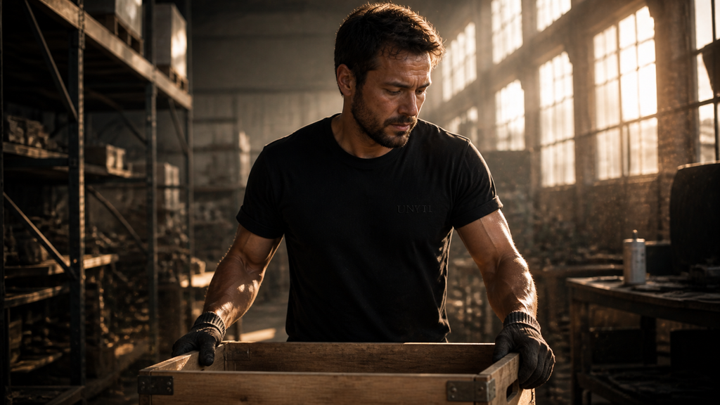 UNYTI WORKER — T-shirt régulier noir