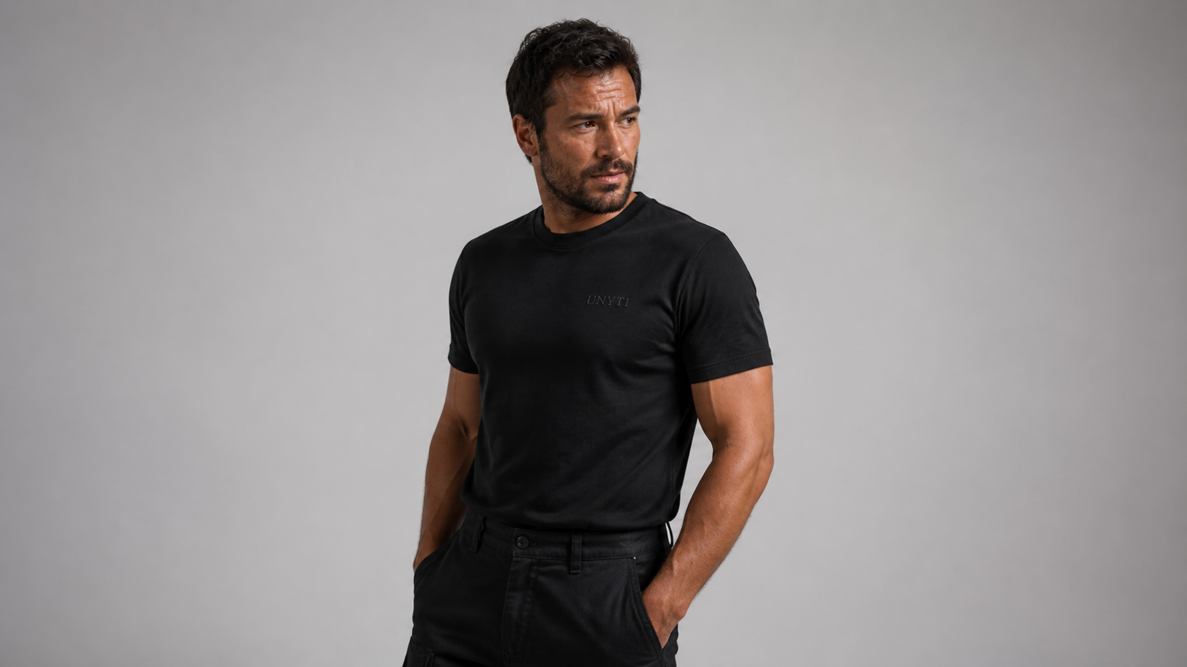 UNYTI WORKER — T-shirt régulier noir