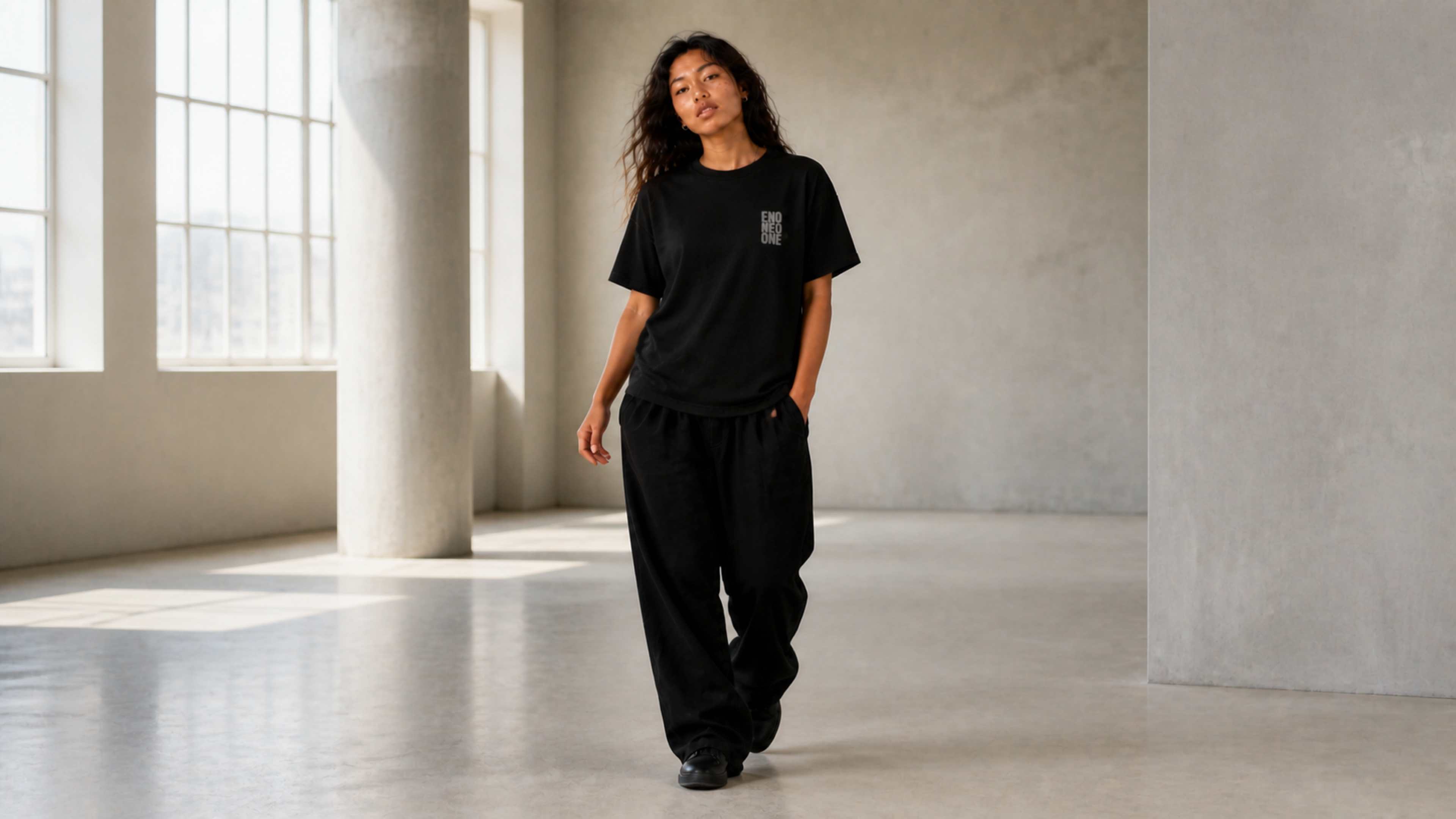 UNYTI ENO ONE T-shirt régulier Noir