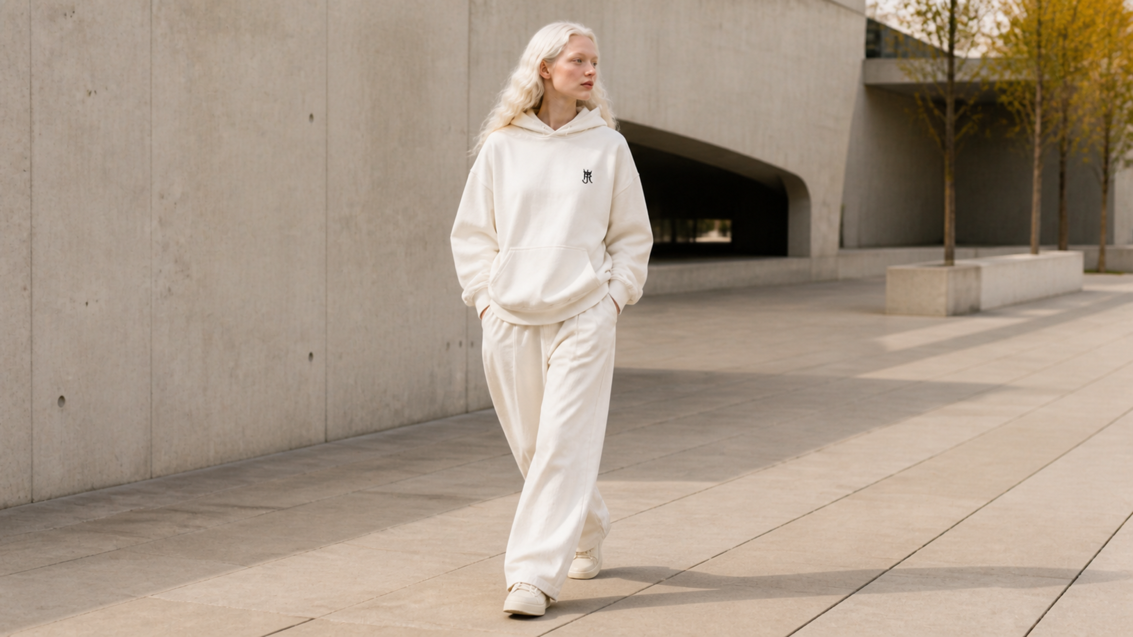 UNYTI JORS — Hoodie — Blanc