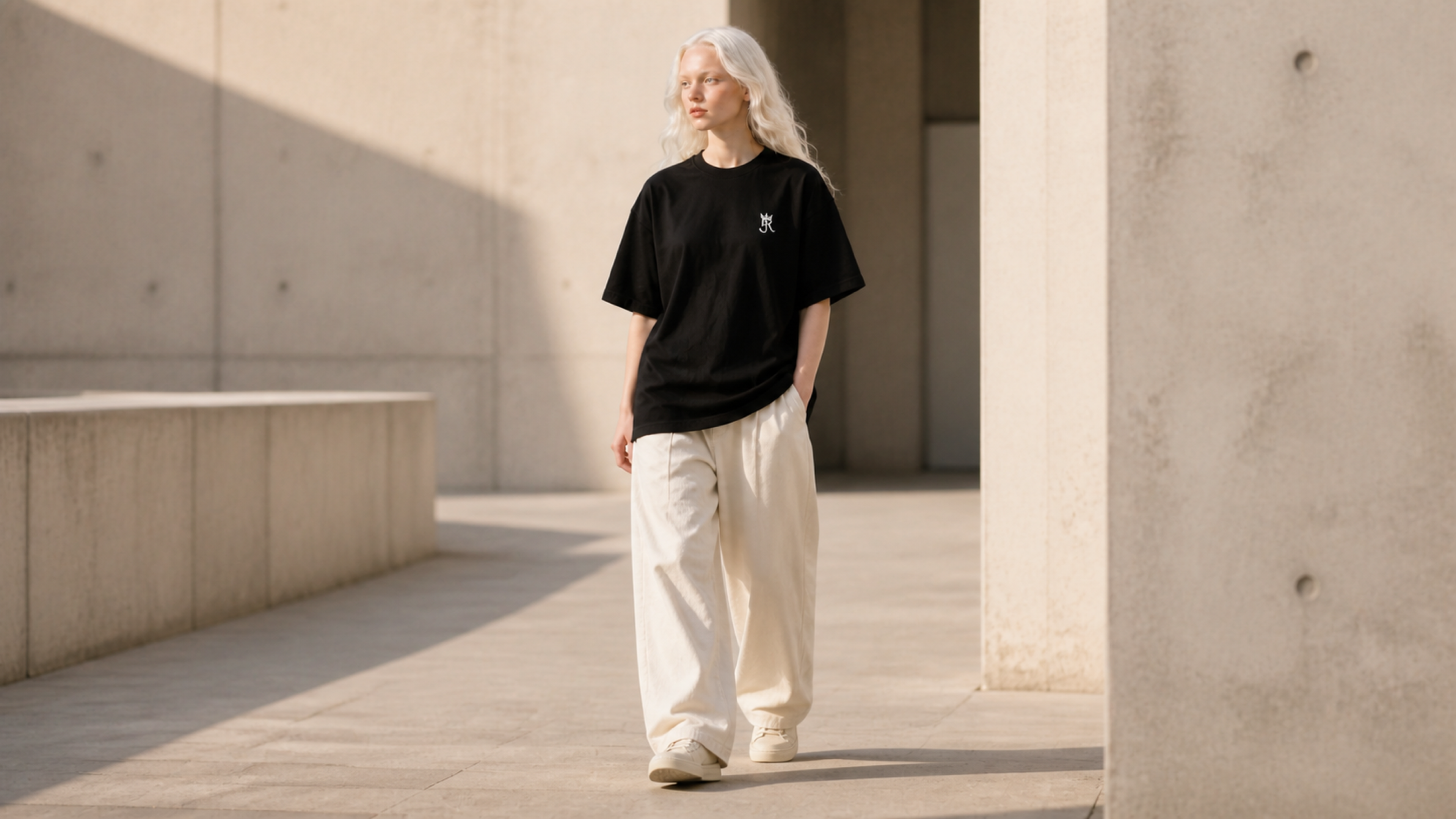 UNYTI JORS — T-shirt régulier — Noir