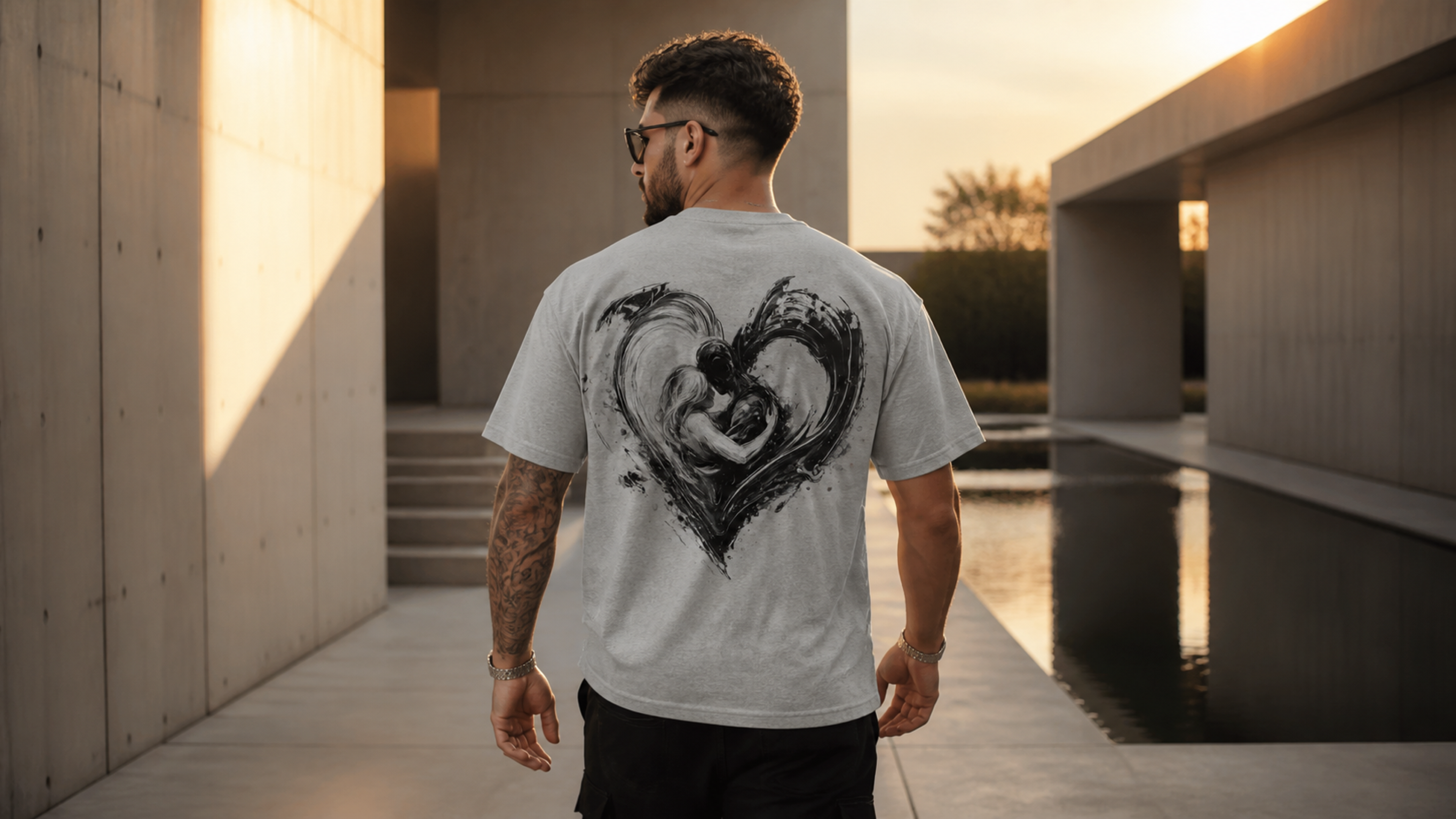 UNYTI LOVE - T-shirt régulier - Gris