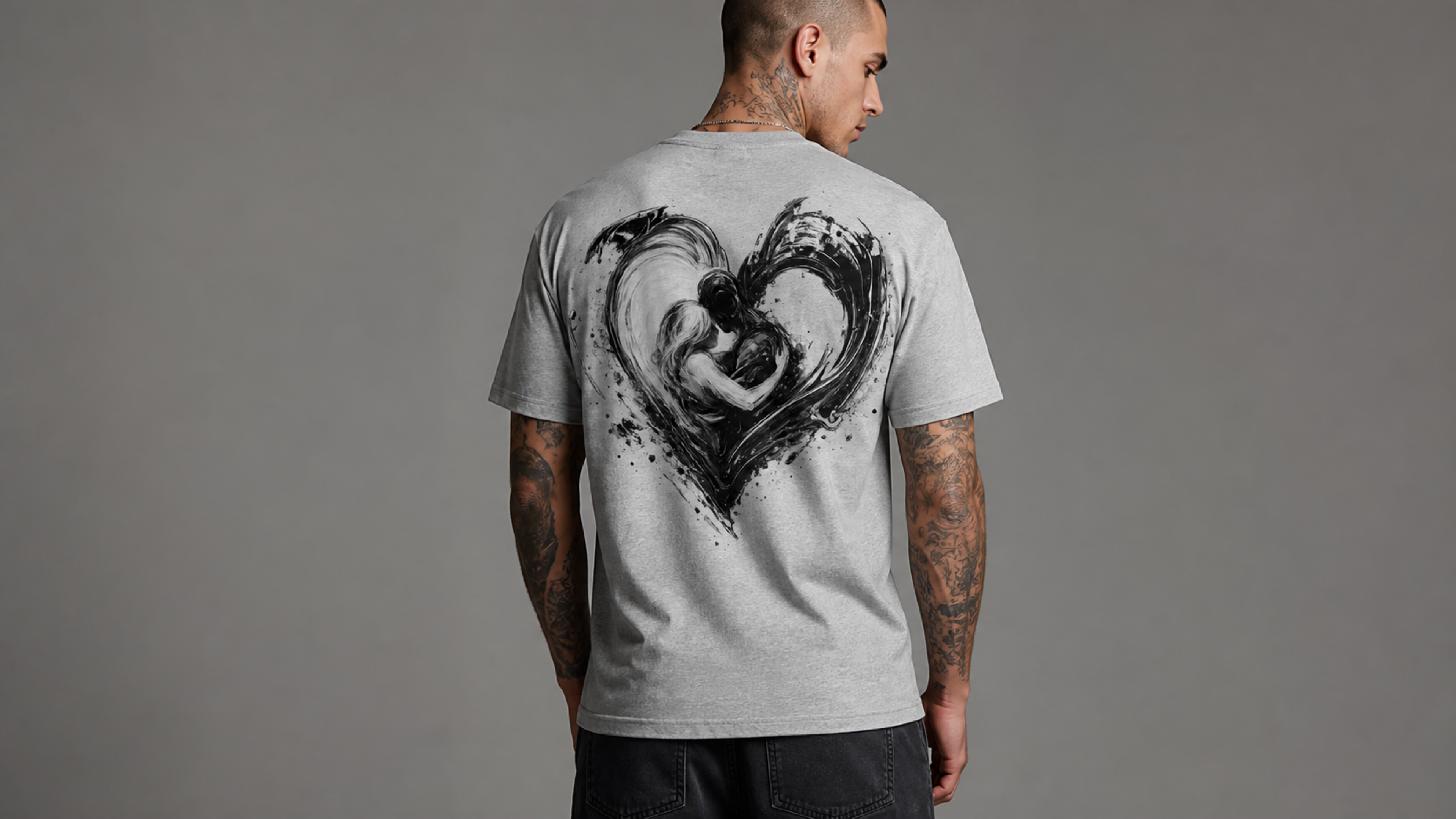 UNYTI LOVE - T-shirt régulier - Gris