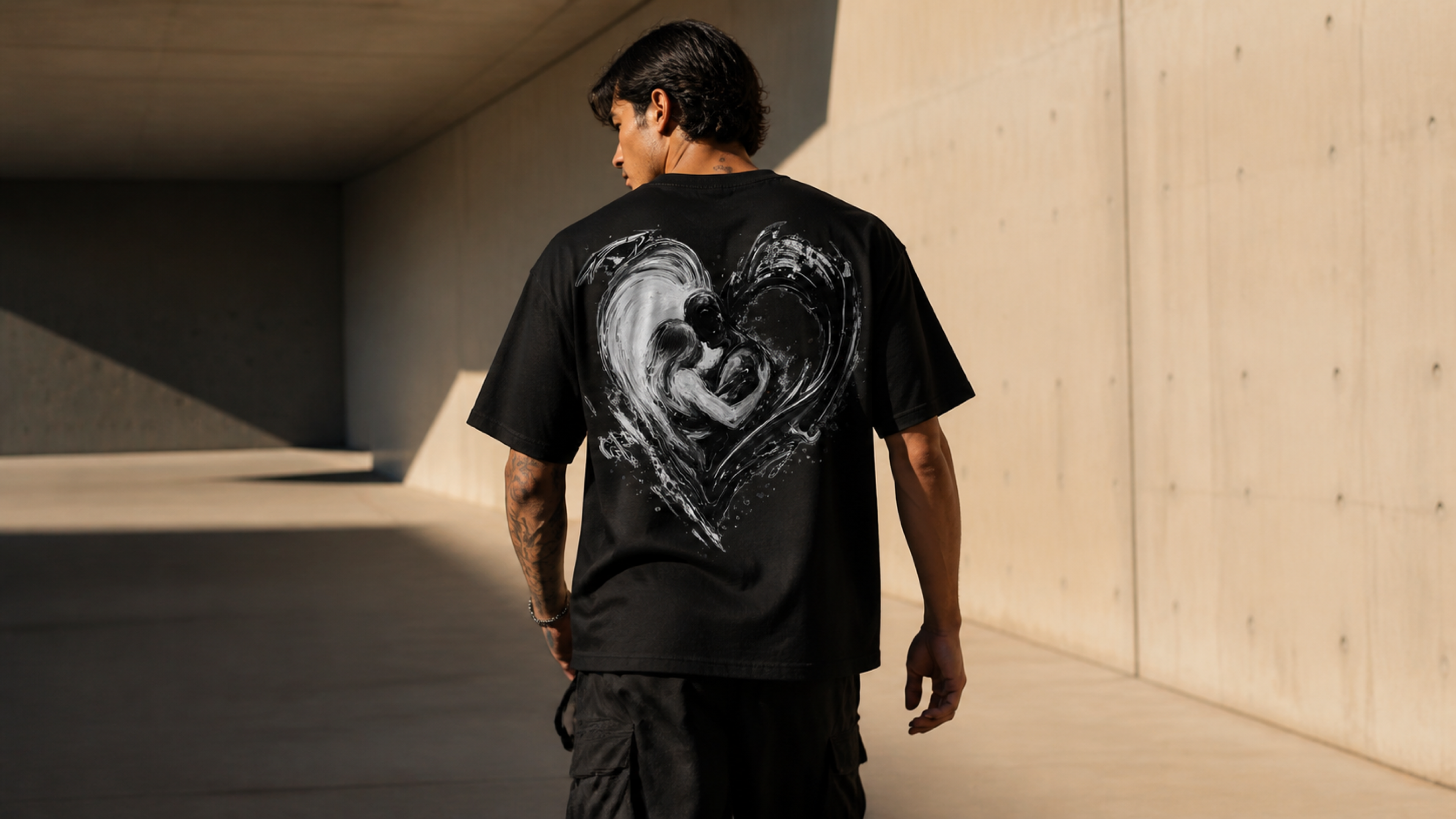 UNYTI LOVE - T-shirt régulier - Noir