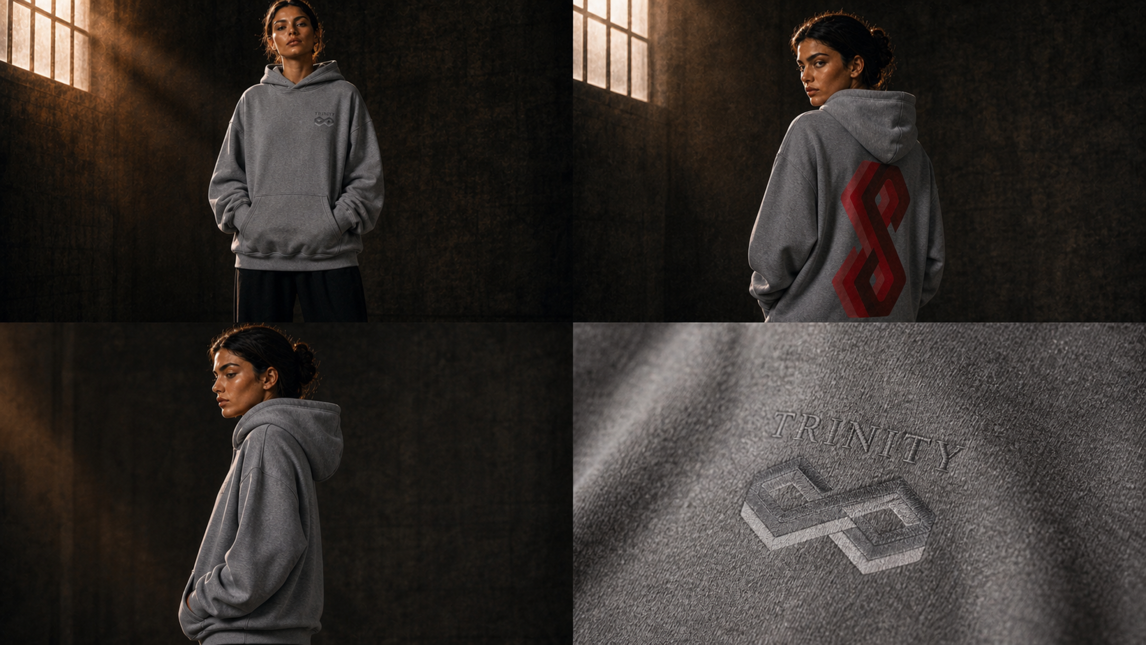 UNYTI TRINITY - Hoodie gris