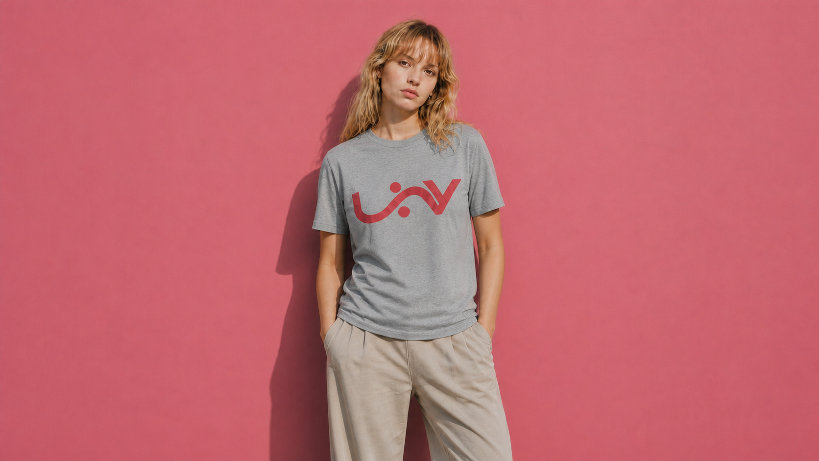 UNY — T-shirt régulier — Gris