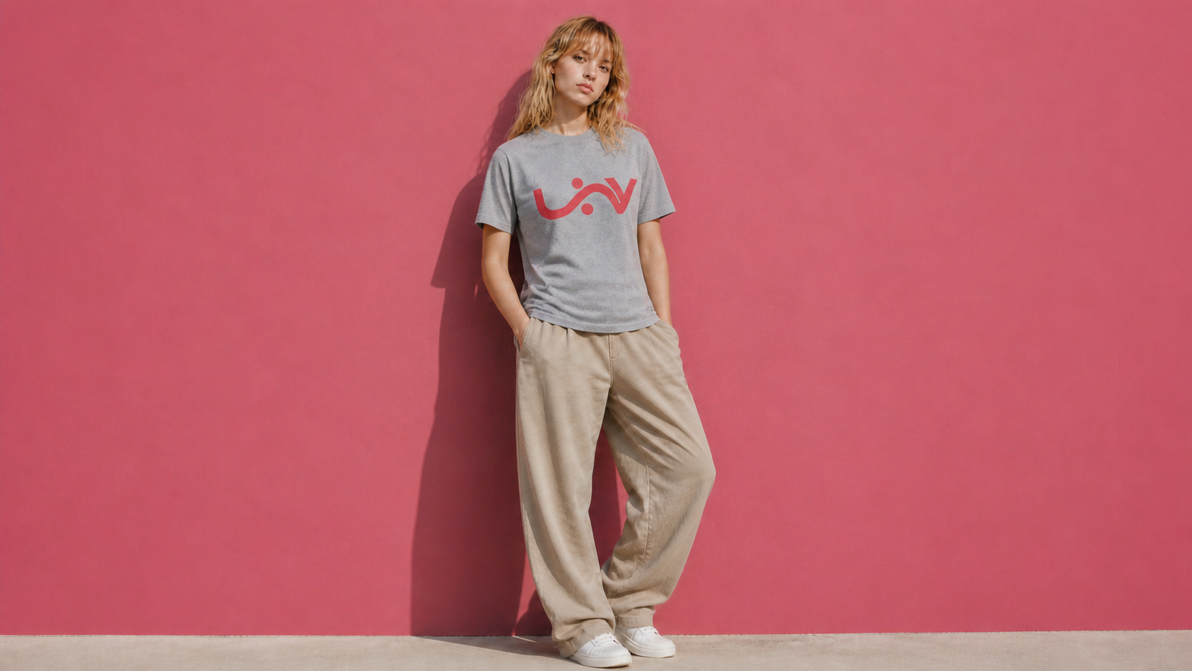UNY — T-shirt régulier — Gris