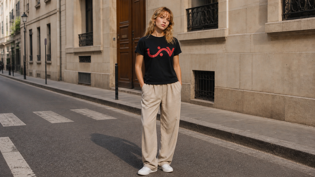 UNY — T-shirt régulier — Noir