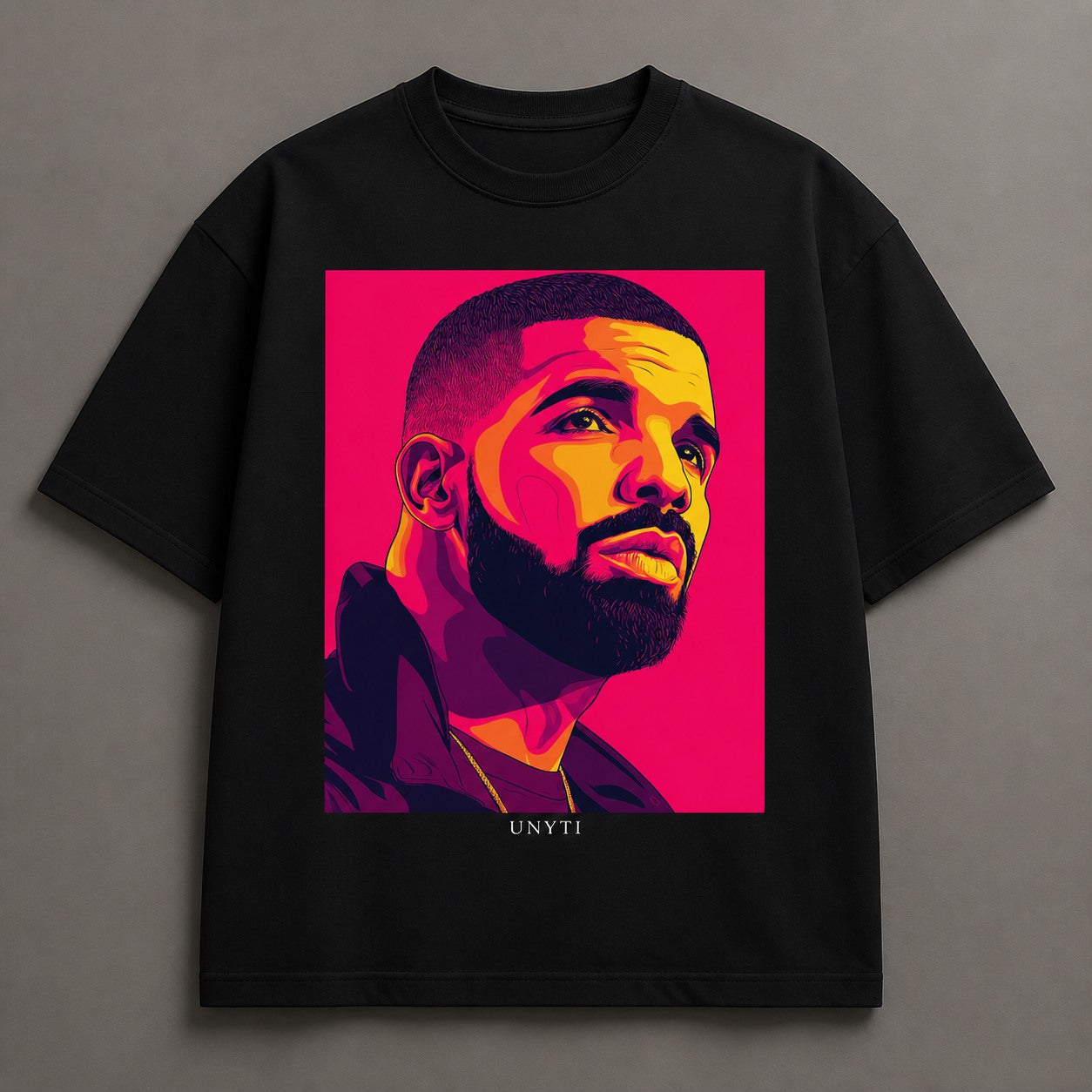 UNYTEEBOARD Drake Pop Art Noir — t-shirt noir
