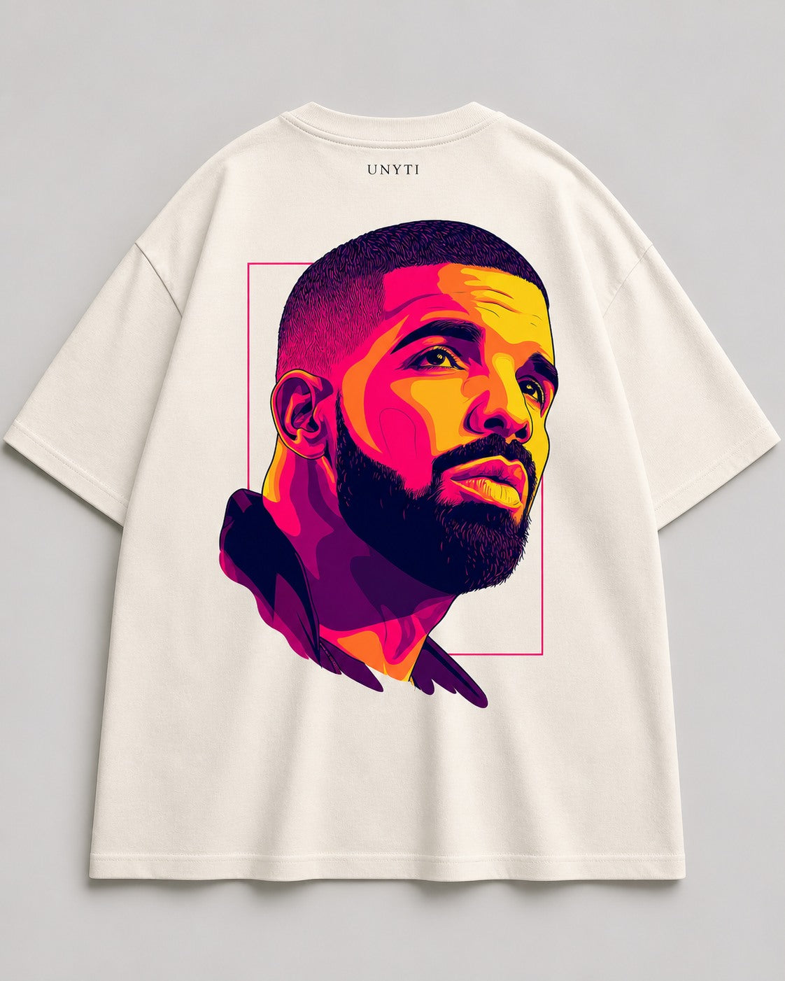 UNYTEEBOARD Drake Pop Art Blanc — t-shirt blanc
