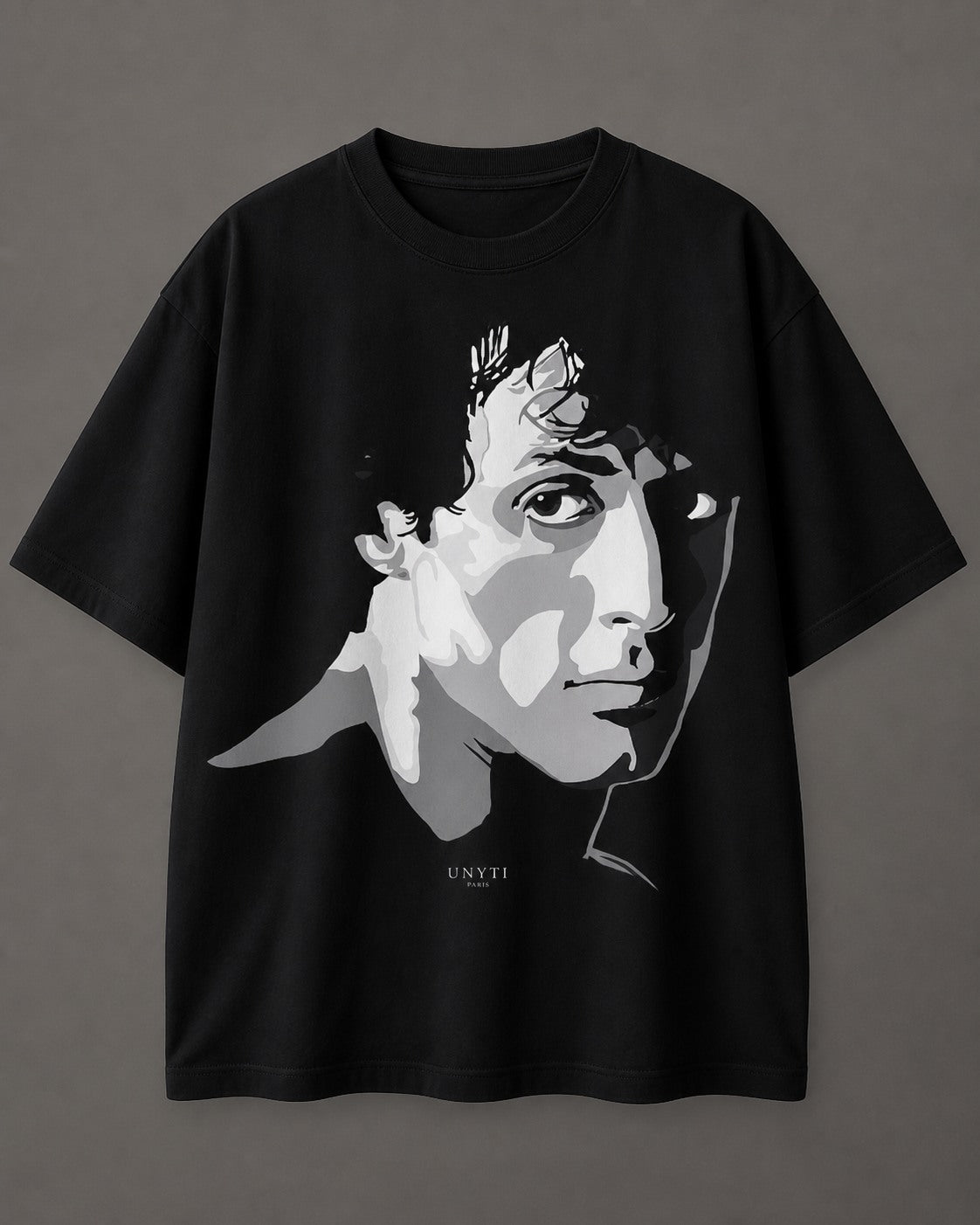 UNYTEEBOARD Rocky Portrait Noir — t-shirt noir