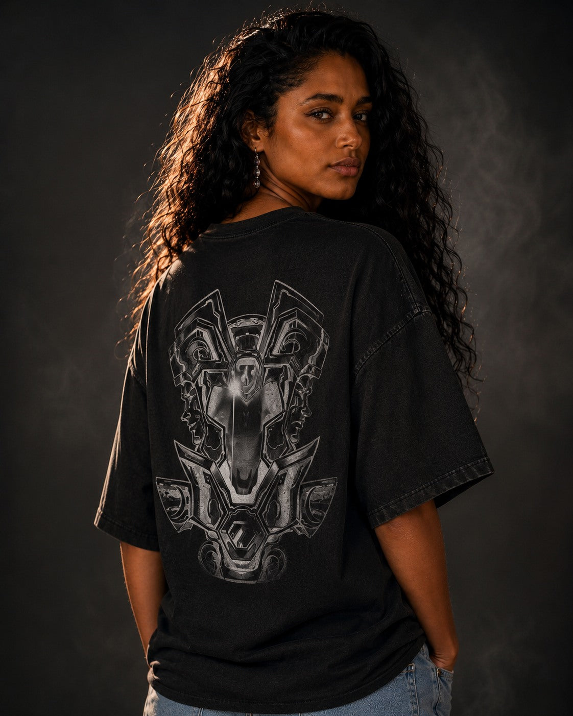 UNYTEEBOARD Guerrier Tribal Noir — t-shirt noir