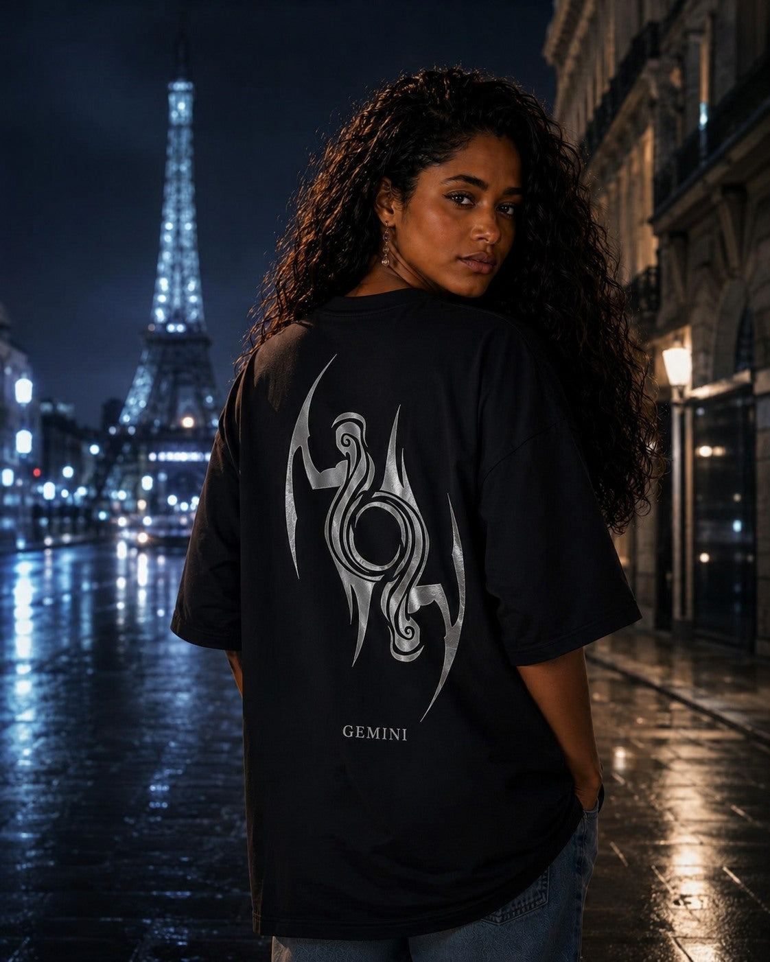 UNYTEEBOARD Gémeaux Noir — t-shirt noir