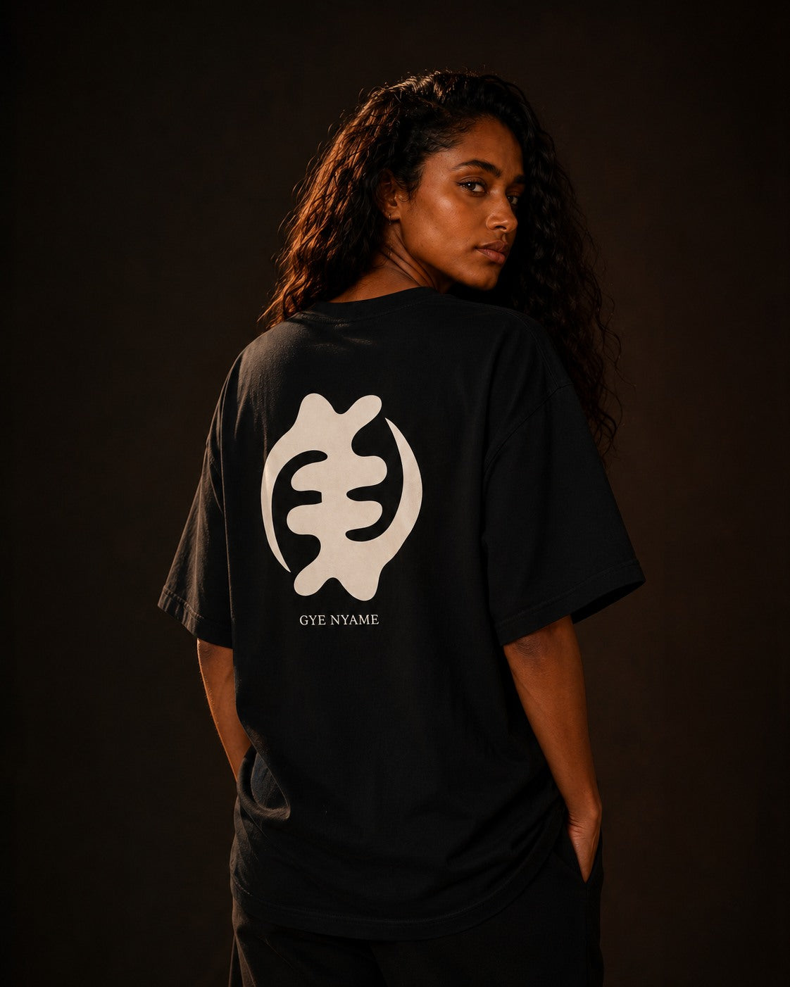UNYTEEBOARD Gye Nyame Noir — t-shirt noir