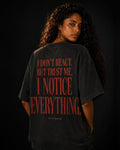 UNYTEEBOARD I Notice Everything Noir — t-shirt noir