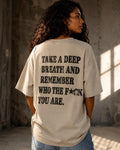 UNYTEEBOARD Remember Who You Are Beige — t-shirt beige