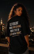 UNYTEEBOARD Ils Veulent Nous Voir En Bas Noir — t-shirt noir
