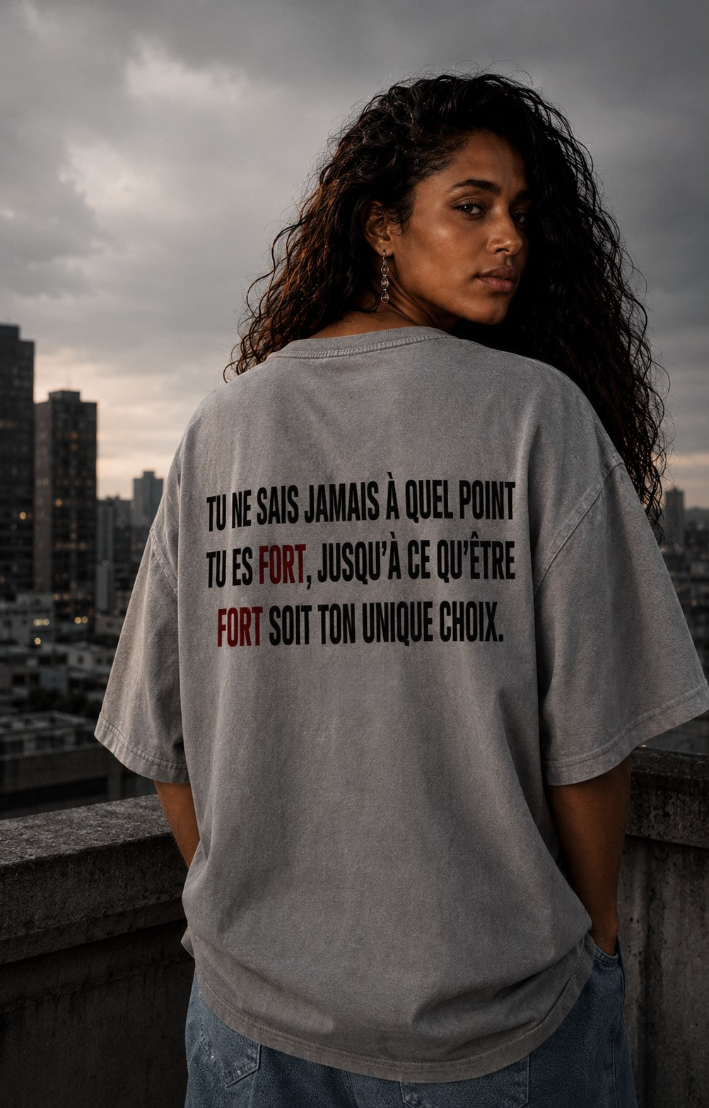 UNYTEEBOARD Un Unique Choix Gris — t-shirt gris