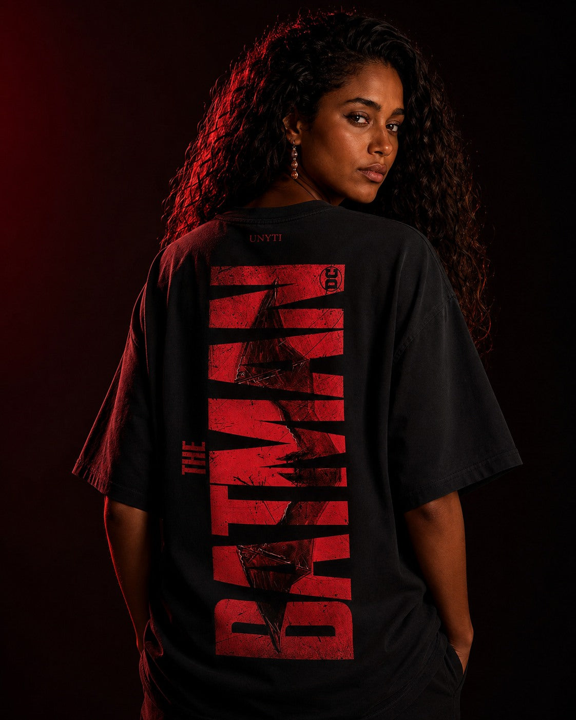 UNYTEEBOARD Batman Vertical Noir — t-shirt noir