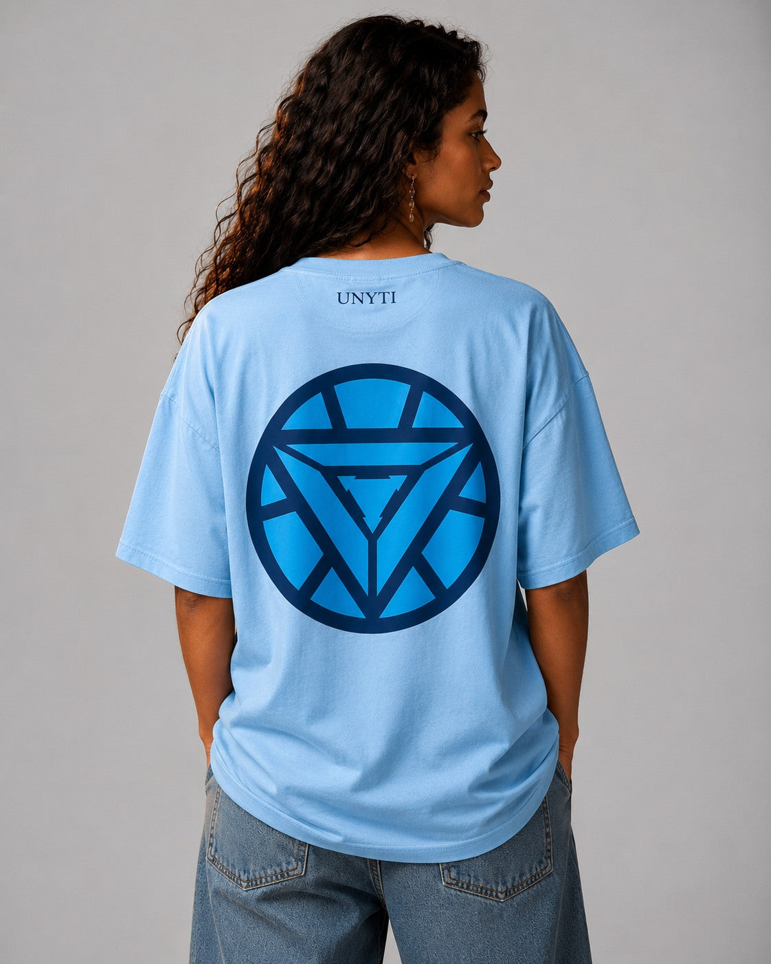 UNYTEEBOARD Réacteur Bleu Bleu ciel — t-shirt bleu ciel