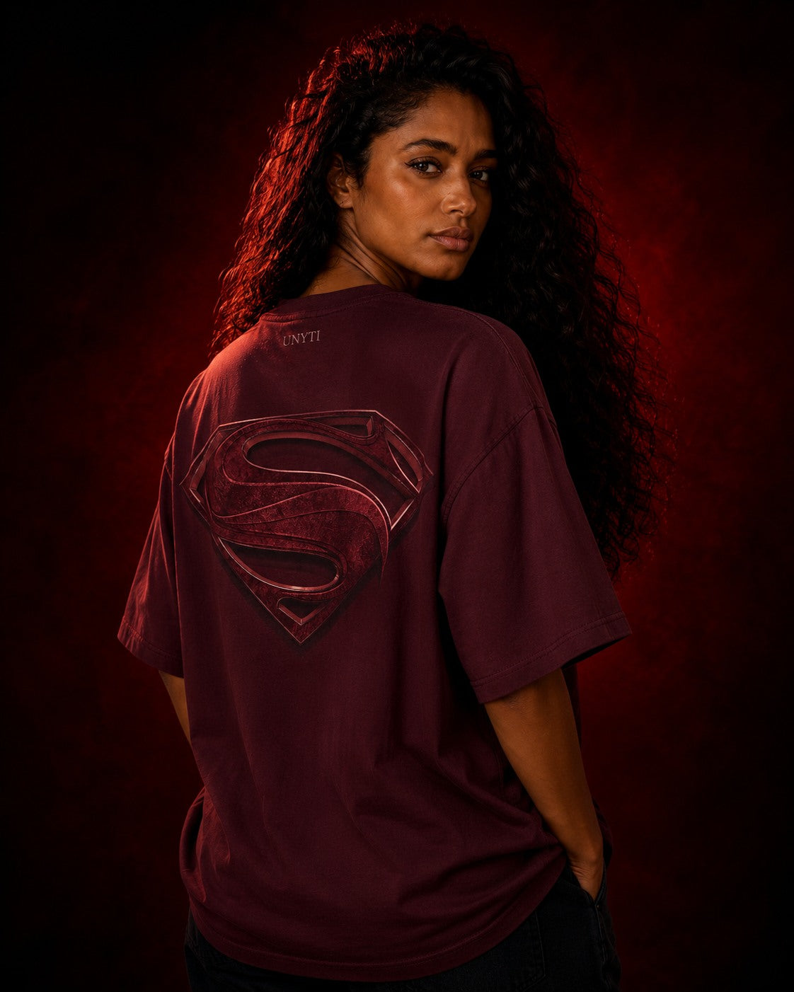 UNYTEEBOARD Super Emblem Bordeaux — t-shirt bordeaux