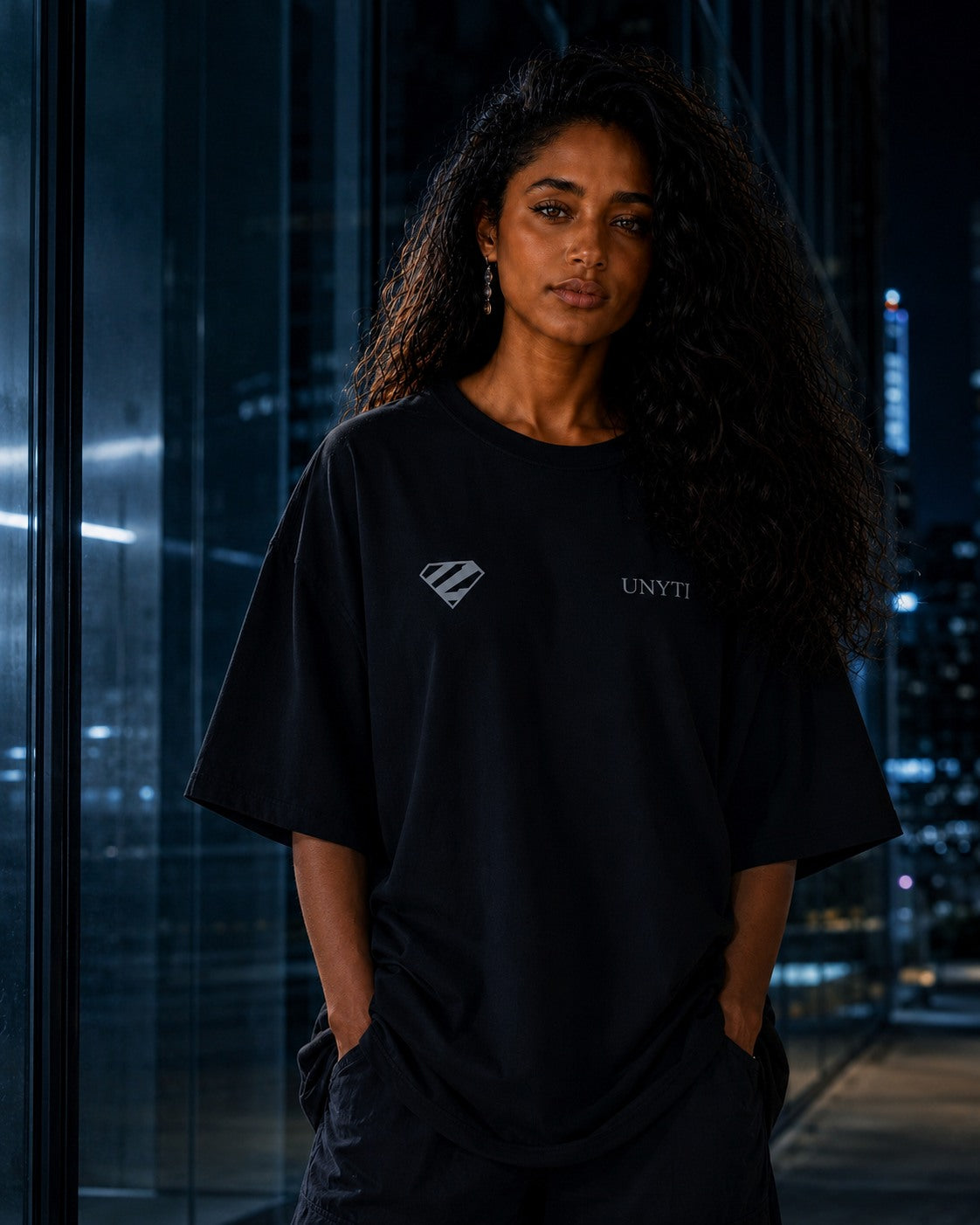 UNYTEEBOARD Super Emblem Minimal Noir — t-shirt noir