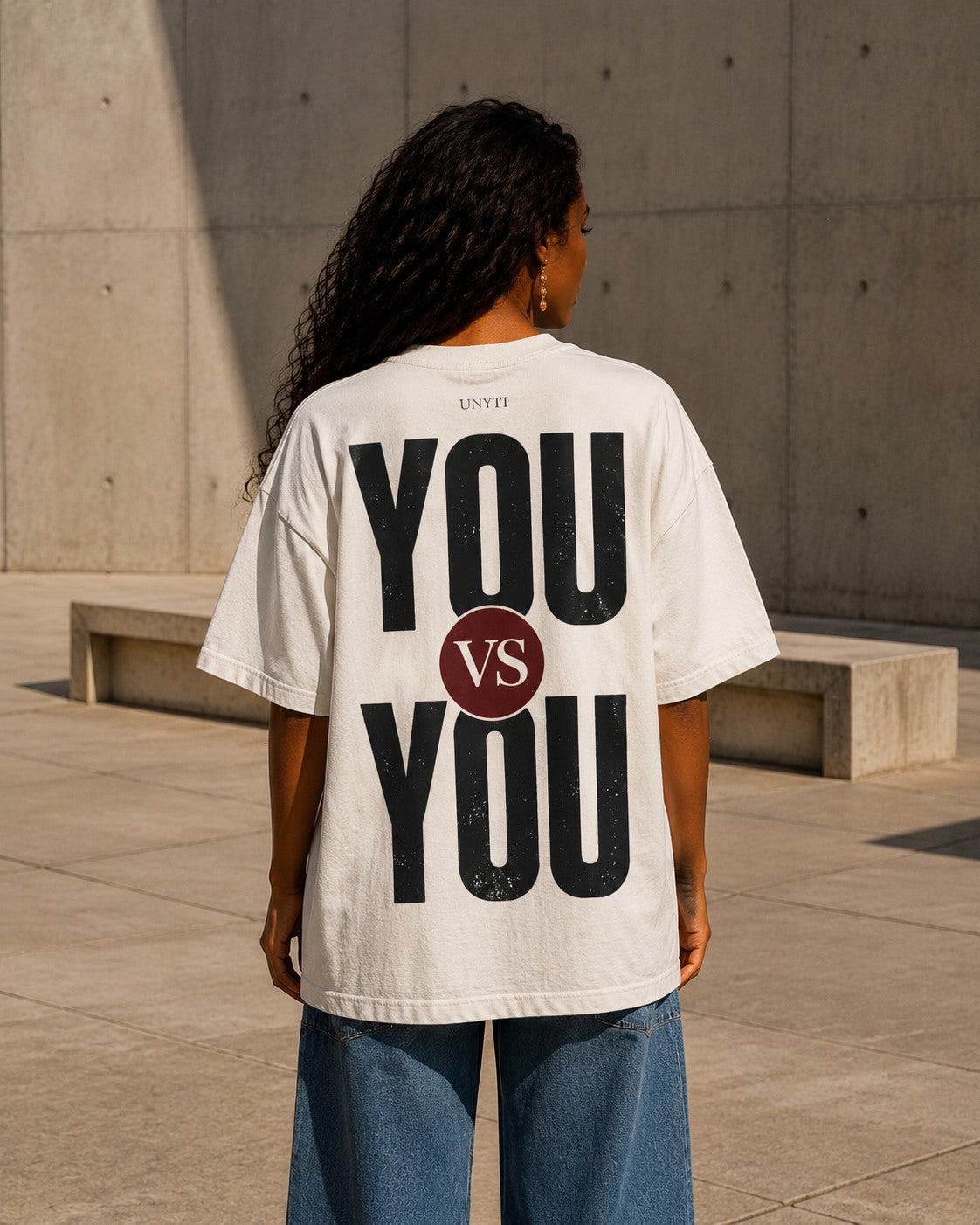 UNYTEEBOARD You vs You Blanc — t-shirt blanc