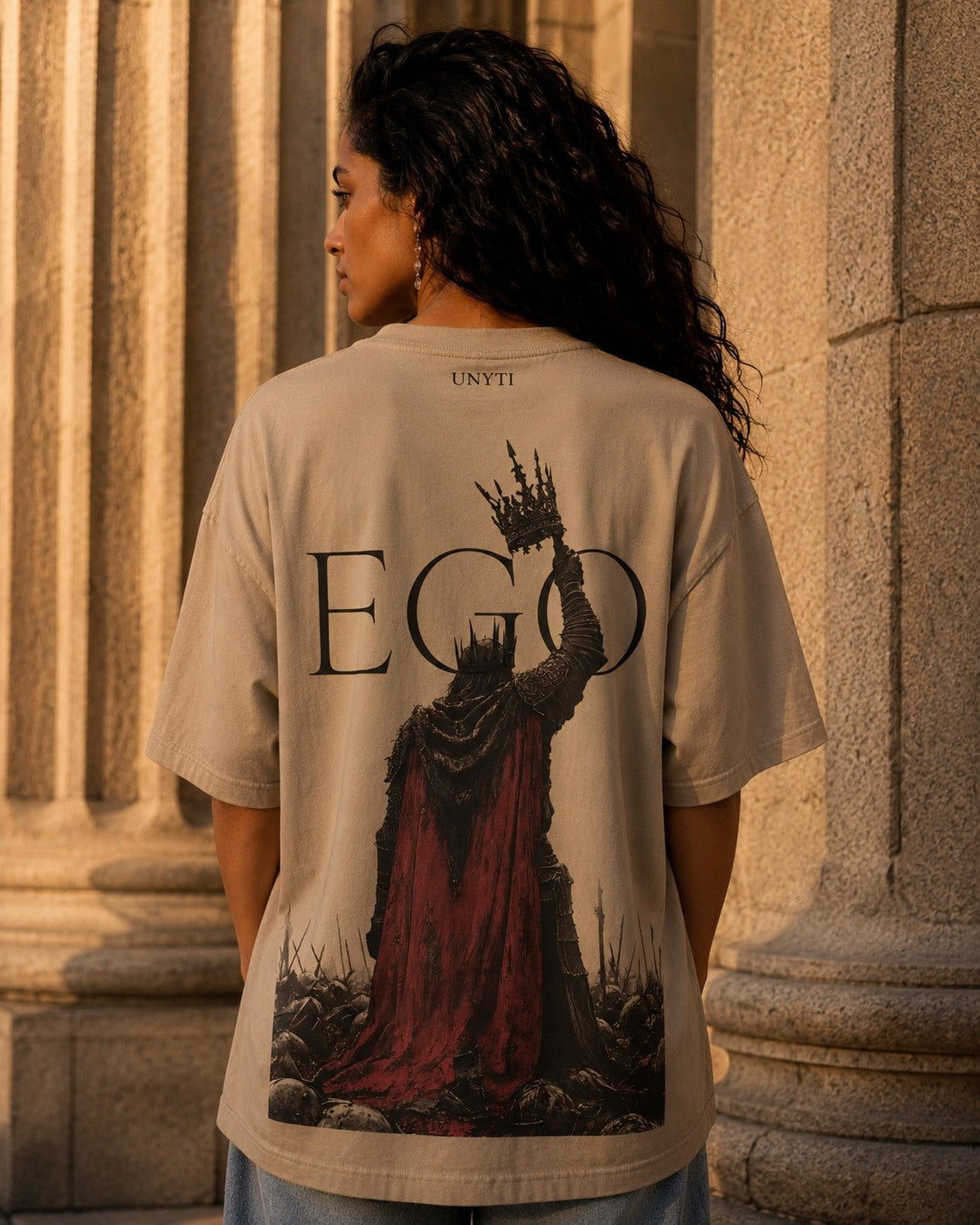 UNYTEEBOARD Ego Roi Beige — t-shirt beige