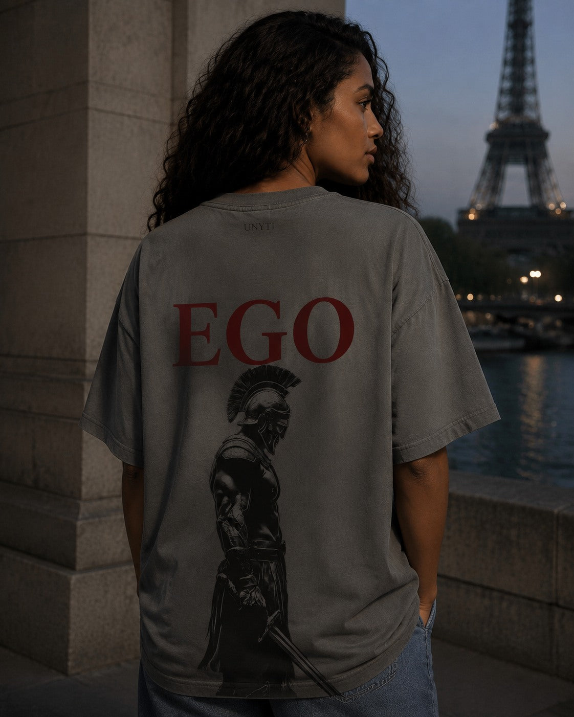UNYTEEBOARD Ego Spartiate Gris — t-shirt gris