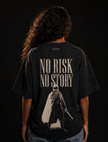 UNYTEEBOARD No Risk No Story Cavalier Noir — t-shirt noir