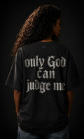 UNYTEEBOARD Only God Can Judge Me Gothic Noir — t-shirt noir