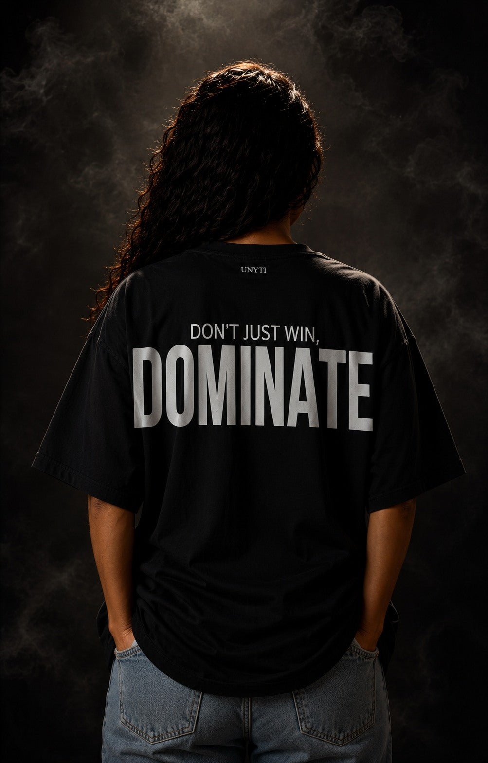 UNYTEEBOARD Don't Just Win — Dominate Noir — t-shirt noir