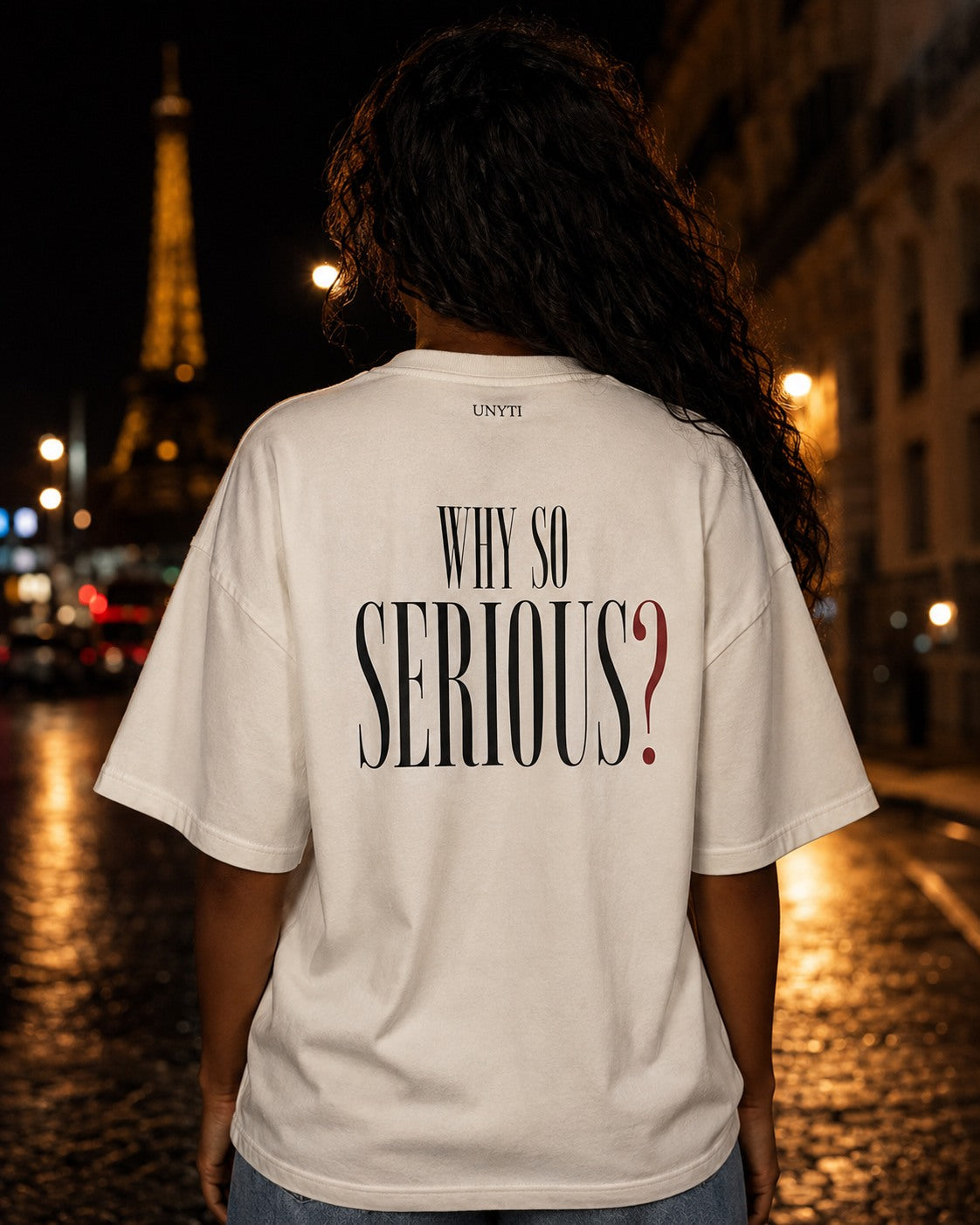 UNYTEEBOARD Why So Serious Blanc — t-shirt blanc