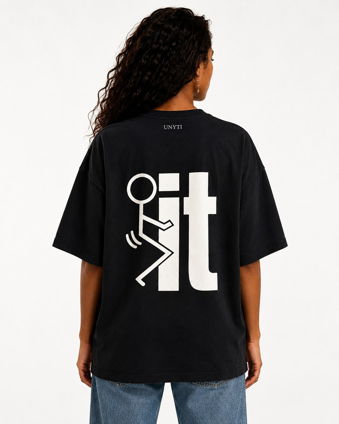 UNYTEEBOARD Faith Cross Noir — t-shirt noir