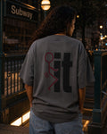 UNYTEEBOARD Faith Cross Gris — t-shirt gris