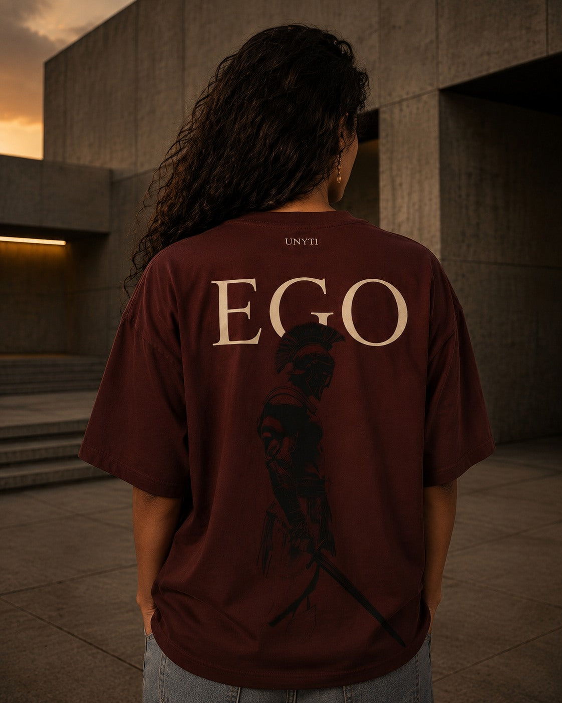 UNYTEEBOARD Ego Bordeaux — t-shirt bordeaux