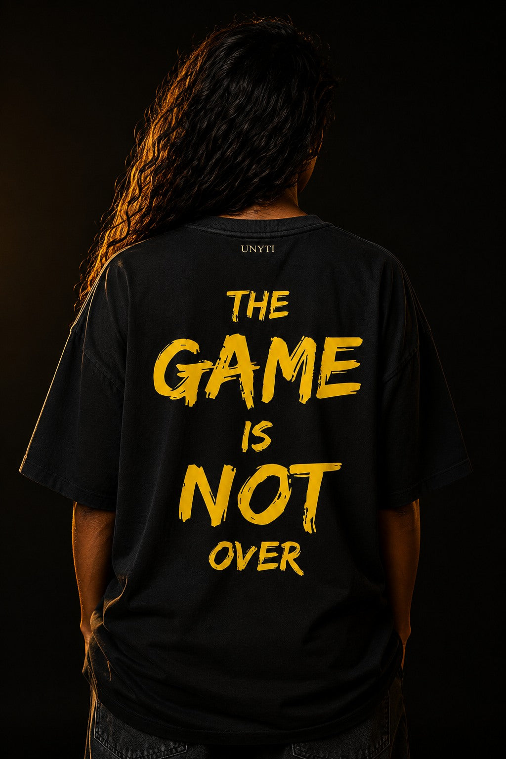 UNYTEEBOARD The Game Is Not Over Noir — t-shirt noir