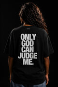UNYTEEBOARD Only God Can Judge Me Bold Noir — t-shirt noir