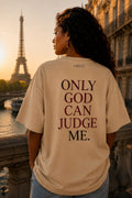 UNYTEEBOARD Only God Can Judge Me Classic Beige — t-shirt beige